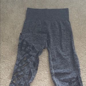PINK highrise gray leggings